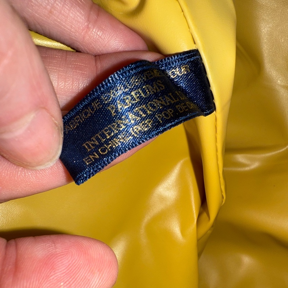 Lagerfeld Sun Moon Stars Bucket Tote Gold/yellow Cinch Sac Nylon Vtg 90s RARE - Picture 2 of 8